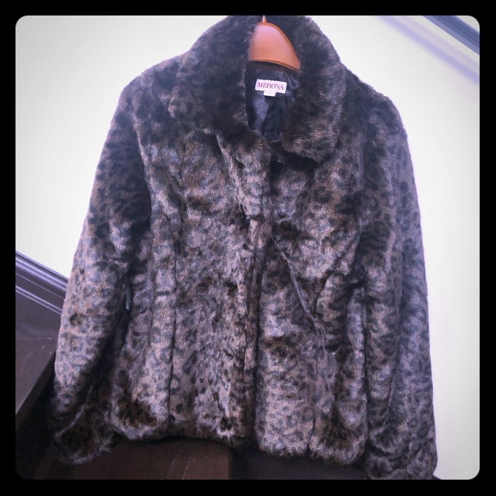 Faux fur jacket